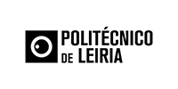 Logo of Politécnico de Leiria featuring a stylized eye within a square on the left and bold