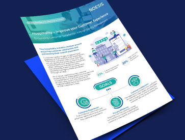 Flyer on a blue background